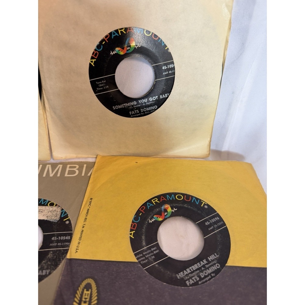 Vintage Fats Domino Vinyl 45s Imperial ABC Paramount Record Albums A Lot Of 16 - Picture 3 of 8
